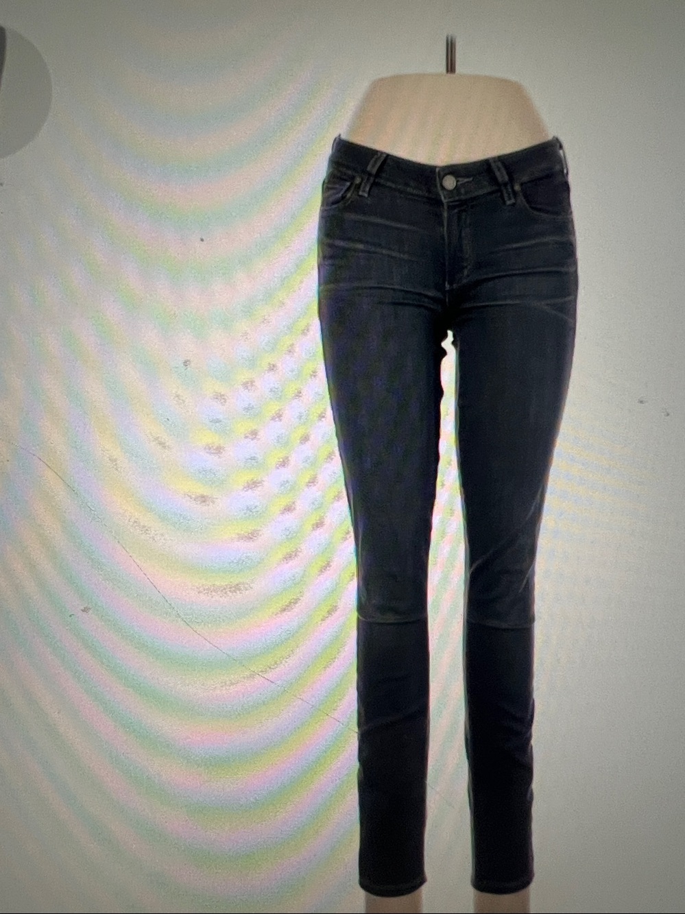 PAIGE Dark Navy Flared Jeans